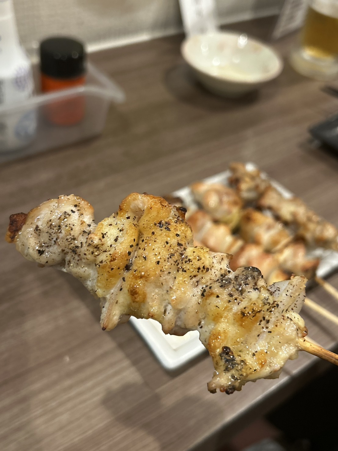 炭火で焼き上げた焼き鳥