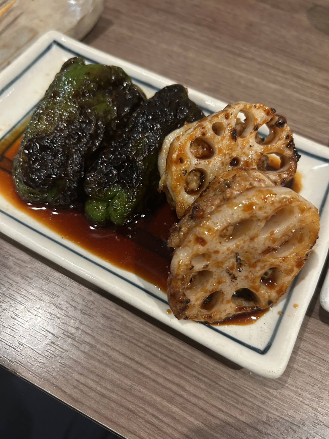 炭火で焼いた野菜串